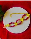 Red & Yellow Beads Bracelet