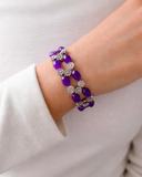 Purple Beads Bracelet