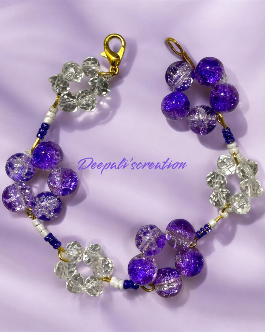 Purple Beads Bracelet