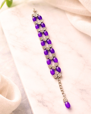 Purple Beads Bracelet