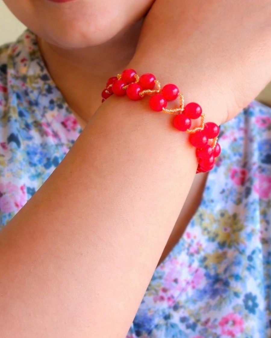 Red Heart Shaped Bracelet
