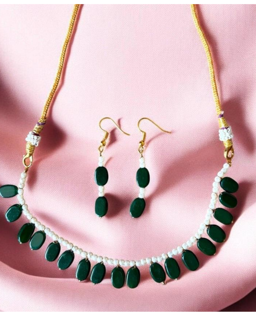 Green Beads Necklace