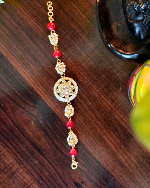 Red Kundan Bracelet