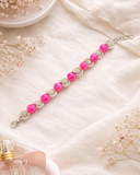 Pink &White Bloom Bracelet