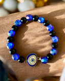 Blue and Black Evil Eye Bracelat