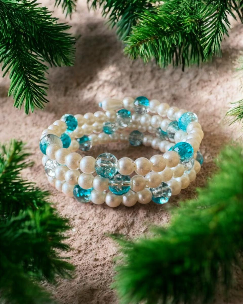 Aqua Beads Bracelet